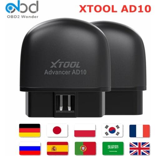 2020 New XTOOL AD10 Bluetooth OBD2 Diagnostic Tool EOBD2 ELM327 Auto Scanner With Different Meters HUD Engine 4 System