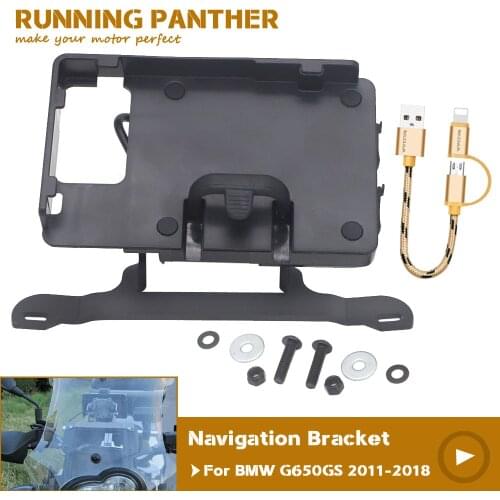For BMW G650GS G650 GS 2011-2018 2017 2016 2015 2014 2013 2012 GPS Navigation Bracket Motorcycle Mobile Extra Size 9cm Phone Pad