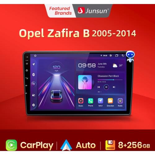 Junsun V1 Android 10.0 DSP CarPlay Car Radio Multimedia Video Player Auto Stereo For Opel Zafira B Astra H 2005-2014 2 din dvd
