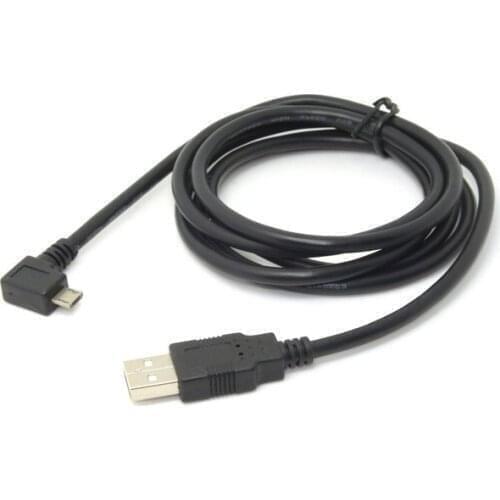 Xiwai 90 degree Left Angled Micro USB Male to USB 2.0 Data Charge Cable for Cell Phone & Tablet 1.5m