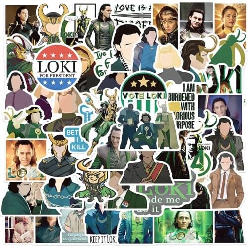 10/30/50pcs/Set Loki Season Classic Movie Graffiti Stickers For Skateboard Helmet Bicycle Computer Notebook Car Childrens Toy