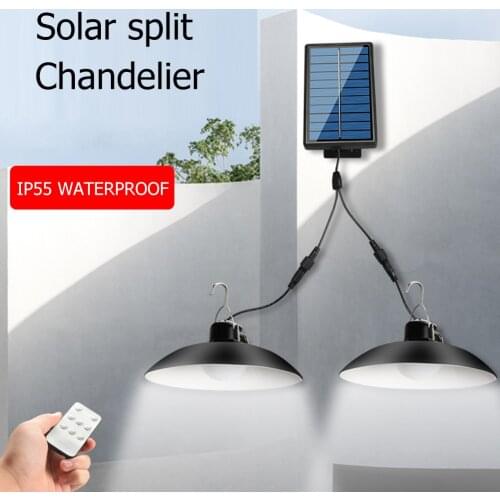 Solar Lamp Remote Control Ceiling Pedant Light garden decoration outdoor Hanging Decor Solar Lamp For Country House
