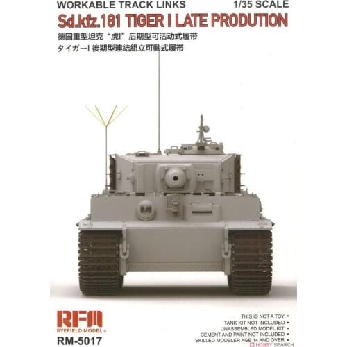 [Rye Field Model] Ryefield Model RFM RM-5017 Workable Tracks Tiger I (Late Production)