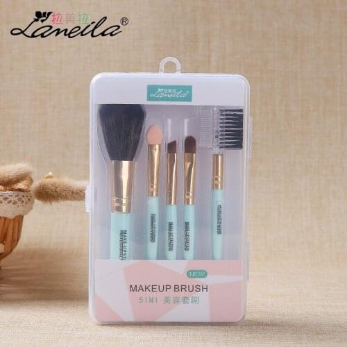 Pink Makeup Brush Set Eyeshadow Red Sun-Cured Brush Eyeshadow Beauty Tool 5 L0781