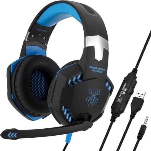 ZY Electro-World Deep Bass Stereo Wired Earphone With Microphone Backlit For Phone PC Laptop PS4 Gaming Headset