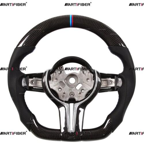100% Real Carbon Fiber Steering Wheel for BMW F87 M2 F80 M3 F82 F83 F15 F34 F20 F21 F25 X5