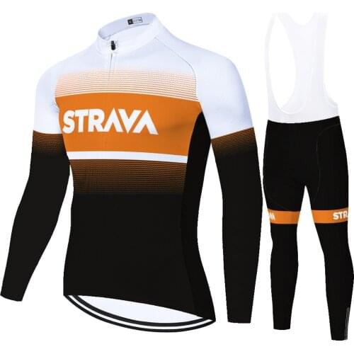 Strava cycling jersey 2021 ProTeam shorts 20D gel summer spring quick dry long sleeve uniforme ciclismo ​bike cycling equipment