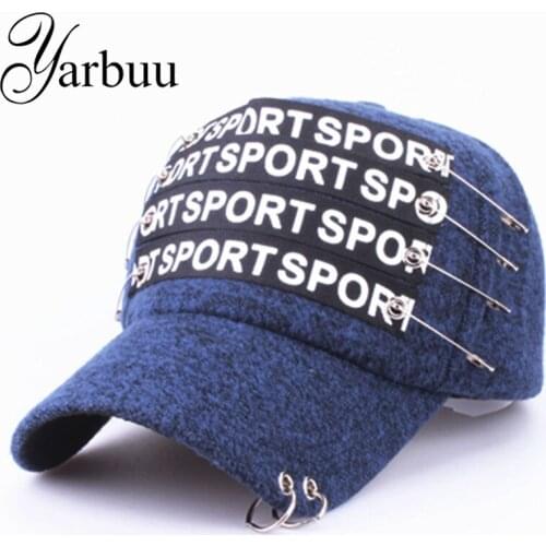 [YARBUU] Baseball Caps 2017 New fashion style high quality Letter winter cap Brand Snapback Hat Men and Women plush caps