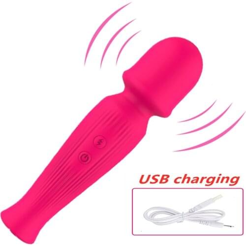 10 Speed Vibrating Electric Magic Wand Massager Female AV Stick Clitoris Stimulate Vibrator Adult Sex toy for Women Sex products