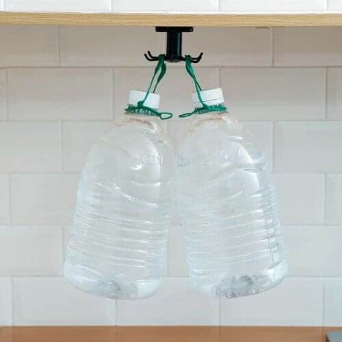 1pcs 360 Degrees Rotated Hooks Self Adhesive Hooks Kitchen multifunctional Clothes Ties Bag Home Kitchen Hanger Hanging Rack