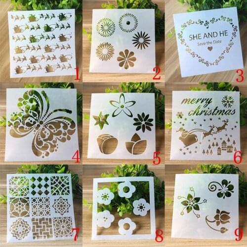 1pc Mesh Painting Template Drawing Craft DIY Photo Album Scrapbooking Bullet Journal Stencils Office School Supplies Reusable