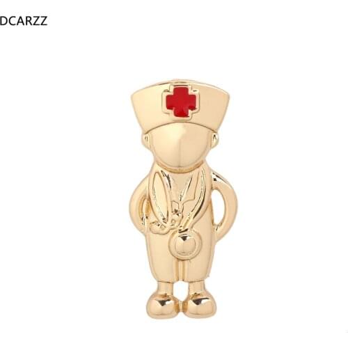 2019 Doctor Pin Nurse Brooch Medical Charm DIY Jewelry Women/Men Bilogy/Science Gift Cartoon Label Pins Metal Brooches Wholesale