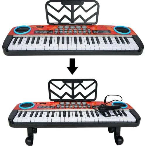 4901A Electronic Piano 49-Key Multi-Mode Musical Toys for Beginners Kids Gift Parent-child Interactive Educational Games Toys