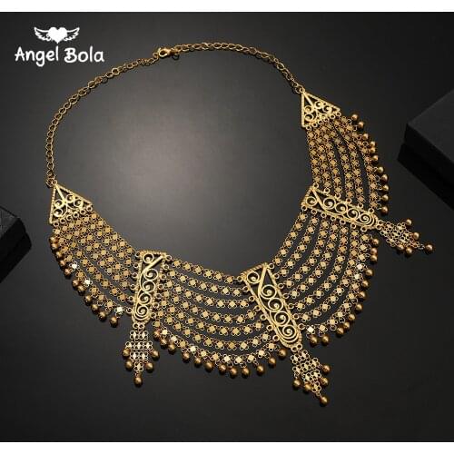 African Muslim Islamic Jewelry Turkish Middle East Big Allah Necklace Gold Color Arab Persia Dubai Birthday Women Gifts