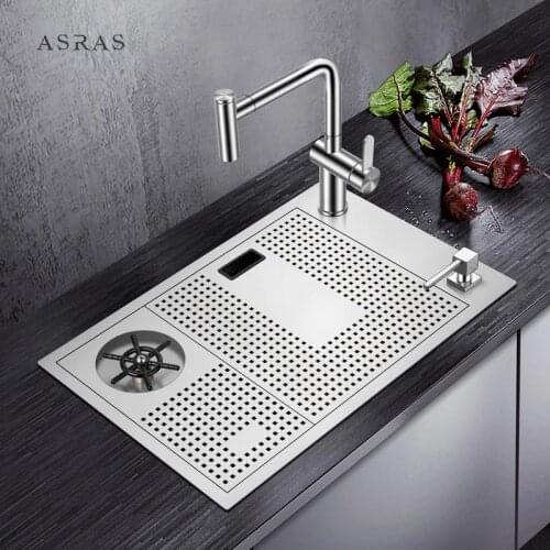 Asras-6038X SUS304 handmade kitchen sink cup rinser water sprinkler kitchen tap drainer