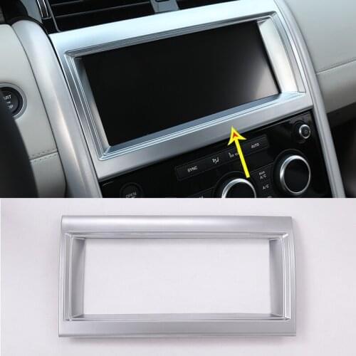 Car-Styling For Land rover Discovery 5 LR5 L462 2017-20 ABS Chrome Interior Navigation box Frame Cover Trim Interior Accessories