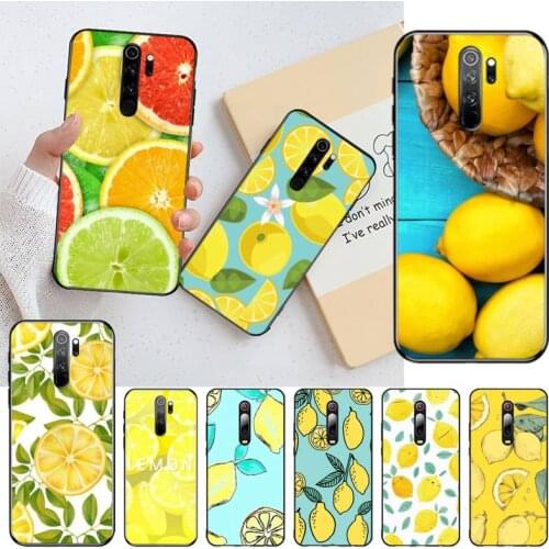 CUTEWANAN Fruit Lemon Summer Custom Photo Soft Phone Case for Redmi Note 8 8A 8T 7 6 6A 5 5A 4 4X 4A Go Pro