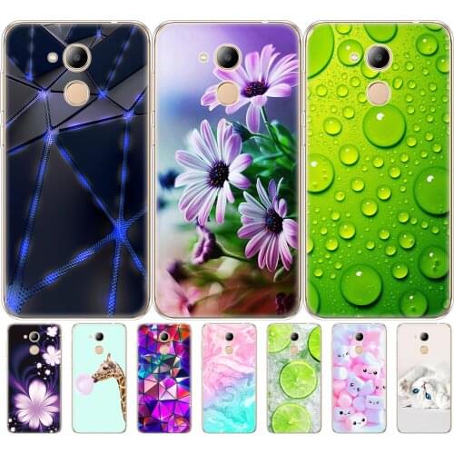 For Huawei Honor 6C Pro 5.2 "soft TPU phone back cover silicone protective cover for Huawei 6C Pro / V9 PLAY full 360 shockproof