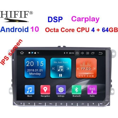 HD 9inch Car Radio 9'' Android 10.0 Vehicle GPS Navigation DVD For VW Golf Polo Passat Beetle Touran Jetta For SKODA For SEAT