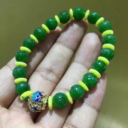Hetian jasper yu bracelets Bibi Jingtai blue perfect no split old pit carved bracelets