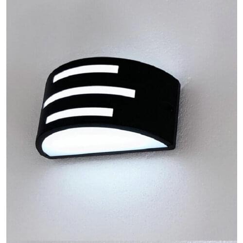 IP65 Waterproof black shell 10W indoor/outdoor LED Wall Lamp modern Aluminum LED Garden Porch Light