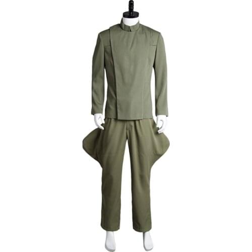 Star Costume Imperial Officer Olive Cosplay Green Uniform Top Pants Movie Halloween Cosplay Full Set Costume