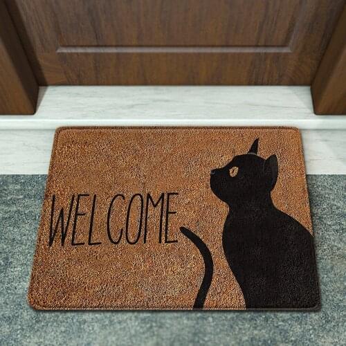 Cartoon Animal Letter Carpet Bathroom Entrance Door Mat Bathroom Interior Absorbent Mat Non-slip Kitchen Carpet Home Decoration