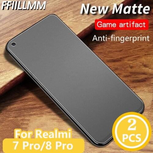 2Pcs/lot Matte Protective Glass For Realme 7 8 Pro Tempered Glass For Realme 7 8 5G 7i GT Neo X7Pro X7Max 5G Screen Protector