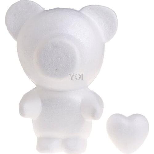 Modeling Heart Bear White Polystyrene Foam Balls Styrofoam Crafts For Christmas Gifts Wedding Party Supplies Decoration