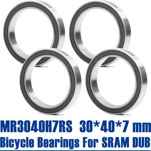 MR3040H7-2RS Ball Bearing 30x40x7 mm 4Pcs ABEC-3 Steel Ball Double Sealed MR3040H7RS Bicycle Bearings For SRAM DUB