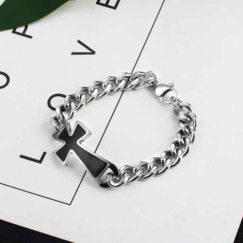 Mens Bracelet Silver color stainless steel band cuban bracelet link chain bracelet Mens womens factory wholesale jewelry gifts