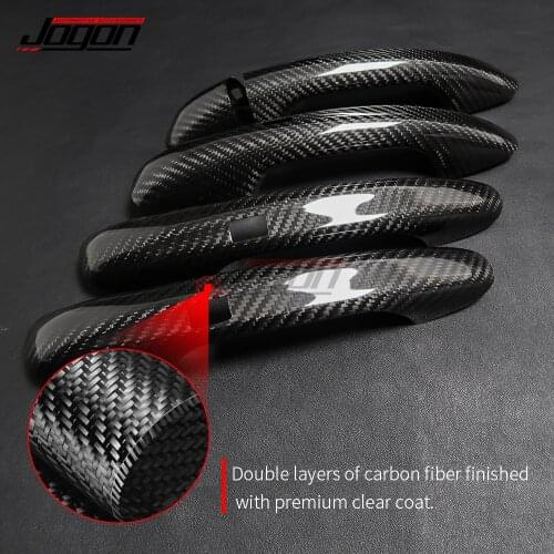 For Mercedes Benz C E S GLC GLE Class W205 W213 X253 C253 C292 W167 W222 Carbon Fiber Car Side Door Handle Cover Trim RHD & LHD