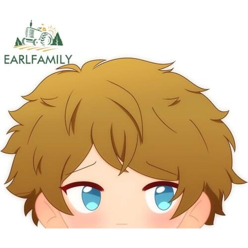 EARLFAMILY 13cm x 9.1cm for Midori Takamine Peek Car Sticker Waterproof Decal DIY Custom Printing Window Graffiti Decoration