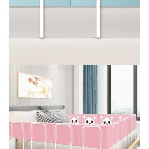 Baby Bed Rail Guard Height Adjustable Anti-collision Guardrail Childrens Bed Fence Bed General Soft Gate Crib Rail