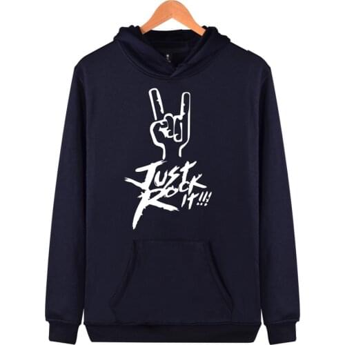 Casual Popular Rock Band Hooded Men/women Hoodies Sweatshirts Hip Hop Fashion Sweatshirt Boy Hoodie Just Rock It Streetw
