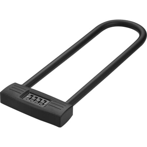 Extended 4-digit U-shaped code lock Shop glass door handle Bicycle motorcycle code lock padlock