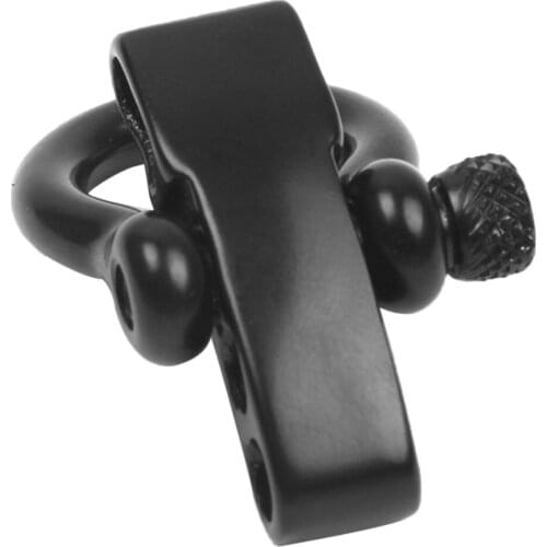 Stainless Steel Adjustable Shackle Buckle Clasp For Paracord Bracelet Black
