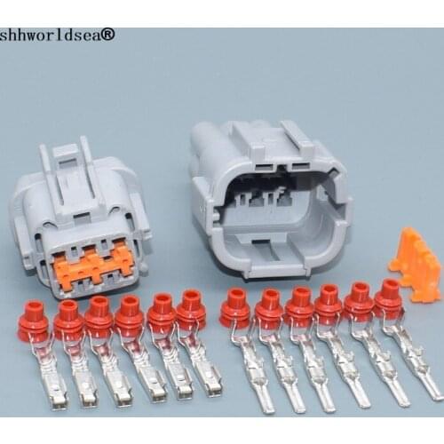 Shhworldsea 6Pin 6185-1175 PB291-06127 PB291-06127 Automotive Electrical Headlight Socket Light Lamp Connector For Nissan Teana