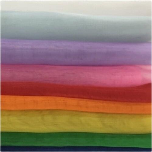Width 59'' Smooth Soft Organza Fabric By The Yard For Wedding Dress Home Textile Handmade DIY Material