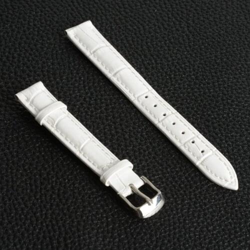 Hot Sale New Genuine Leather Replacement Watch Band 22mm Dress watch Strap Watchband White bande montre cinturino Correa reloj