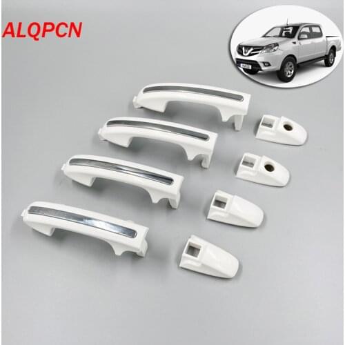 Door outer handle white with chrome for foton tunland E3 E5 pickup