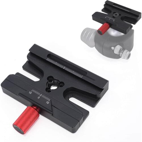 IShoot Adapter Clamp for Arca-Swiss Fit Quick Release Plate Manfrotto 200PL 410PL & MH054 MH055 MH057 MHXPRO Tripod Ball Head