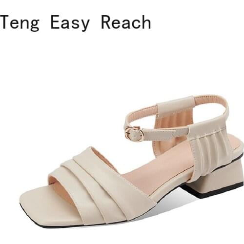 Women Sandals Ankle Strap Heeled Sandals Summer Roman Shoes Woman Chunky Heels for Women Open Toe Party Dress Sandal Work shoes
