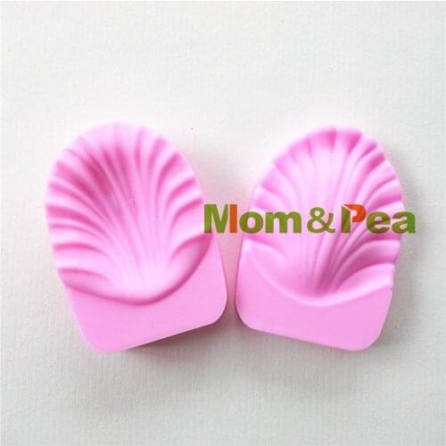 Mom&Pea 0853 Free Shipping Petal Shaped Silicone Press Mold Cake Decoration Fondant Cake 3D Mold Food Grade