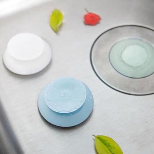 1Pc Kitchen TPR Bath Tub Sink Floor Drain Plug Kitchen Laundry Water Stopper Tool Laundry Bathroom Bathtub Drain Press
