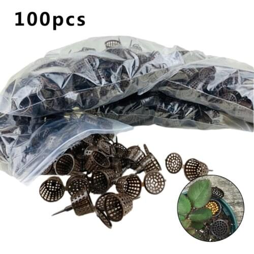 100Pcs/pack Plant Fertilizer Baskets With Lid Orchid Cultivate Park Root Nursery Pots Bonsai Agriculture Aquarium Portable Tool