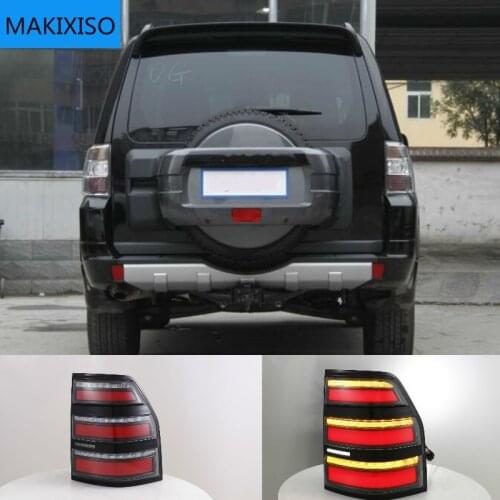 2Pcs Car Taillight Tail Lights For Mitsubishi Pajero Montero V93 V97 2006 - 2020 Rear running + Turn Signal + Reverse + Brake