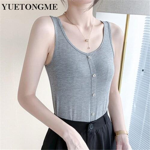 2021 new fashion Striped Modal Ladies Vest Women Casual Tank Tops Vest Sleeveless Tops blusas T039