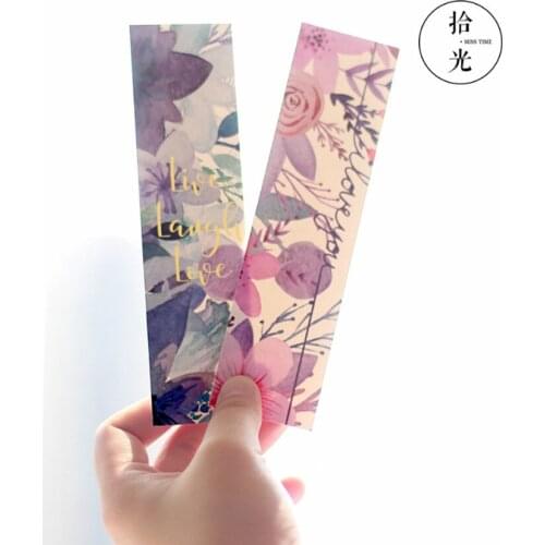 30pcs floral Plant series Bookmarks Message Cards Book Notes Book Holder for Books School Office Supplies Stationery