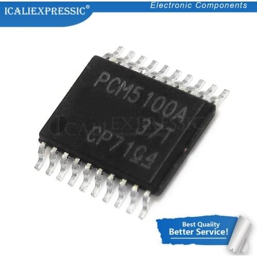 5PCS PCM5100APWR PCM5100 PCM5100A IC DAC 16/24 / 32BIT SRL 20TSSOP